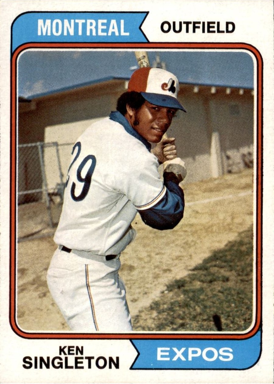1974 Topps #25 Ken Singleton, Montreal Expos