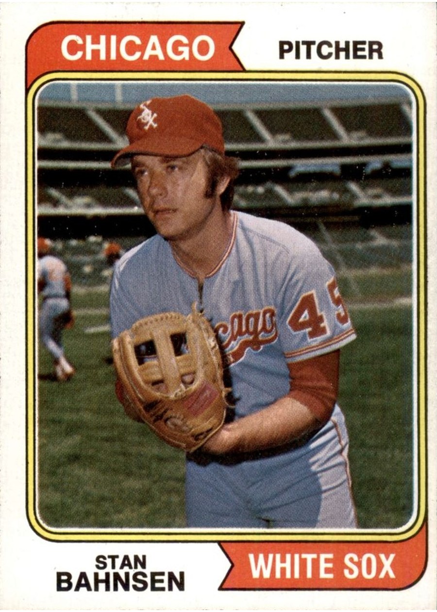 1974 Topps #254 Stan Bahnsen, Chicago White Sox