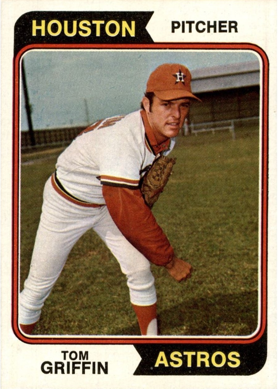 1974 Topps #256 Tom Griffin, Houston Astros
