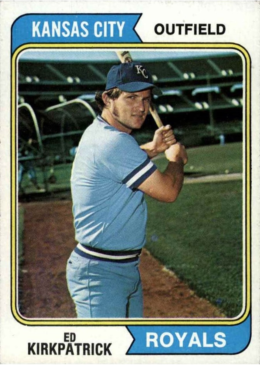 1974 Topps #262 Ed Kirkpatrick, Kansas City Royals