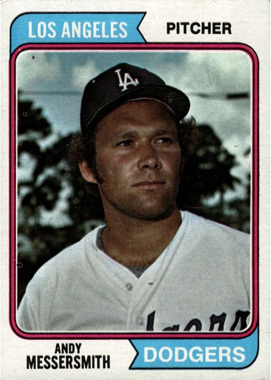 1974 Topps #267 Andy Messersmith, Los Angeles Dodgers