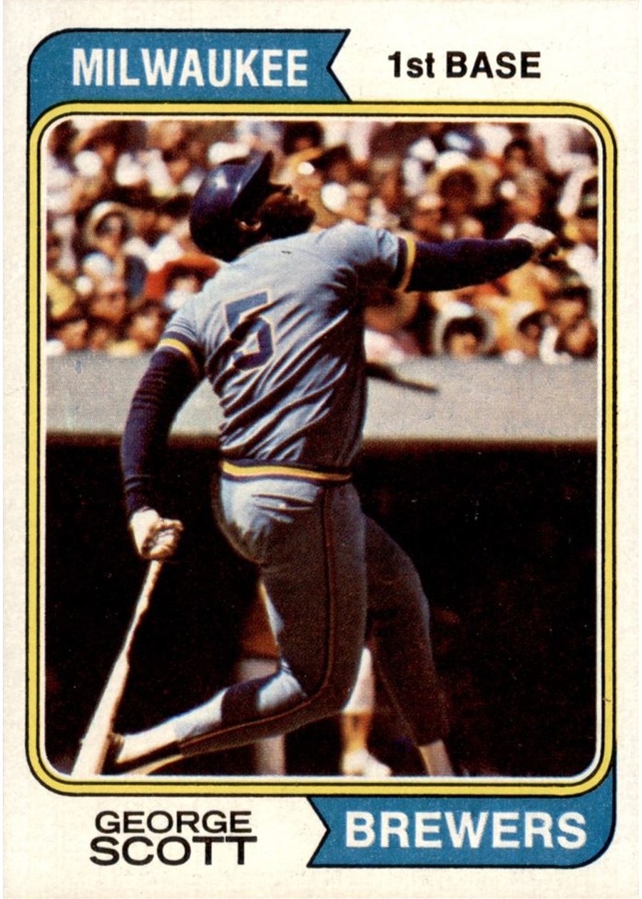 1974 Topps #27 George Scott, Milwaukee Brewers