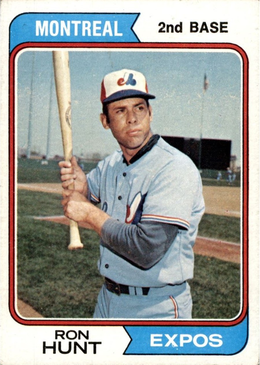 1974 Topps #275 Ron Hunt, Montreal Expos
