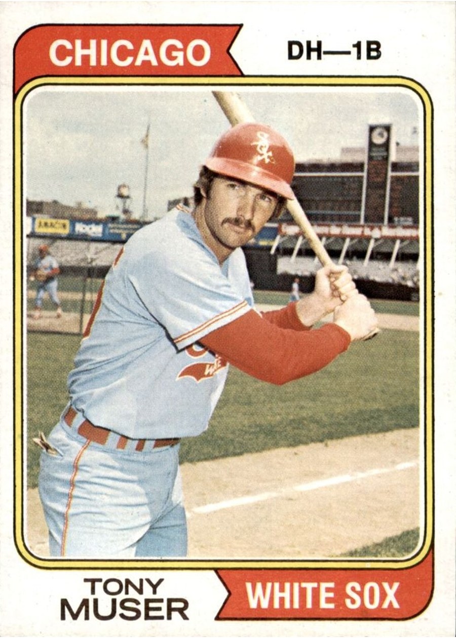 1974 Topps #286 Tony Muser, Chicago White Sox