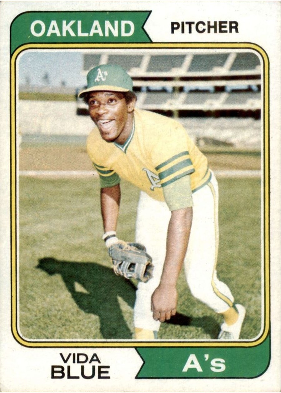 1974 Topps #290 Vida Blue, Oakland Athletics