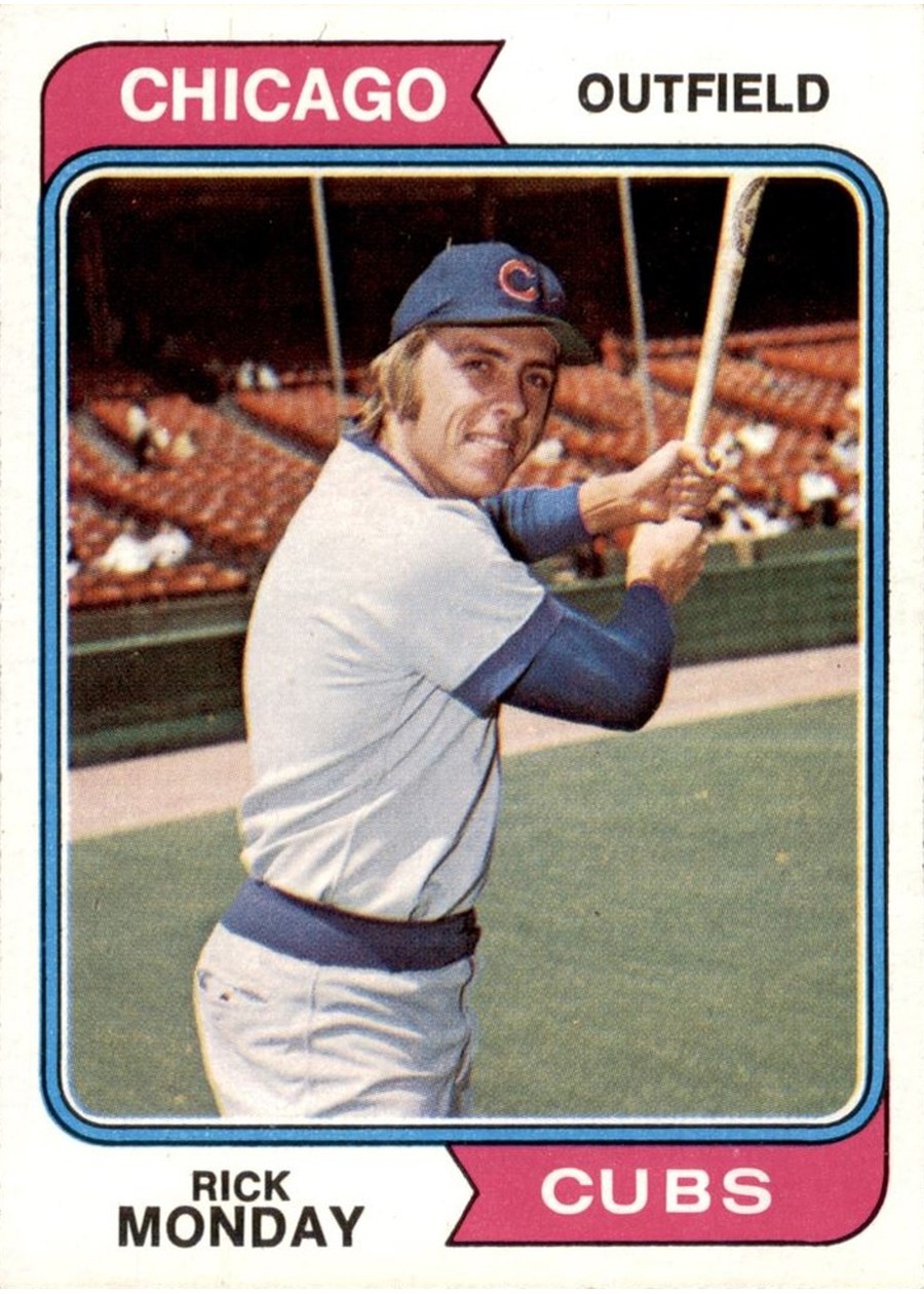 1974 Topps #295 Rick Monday, Chicago Cubs