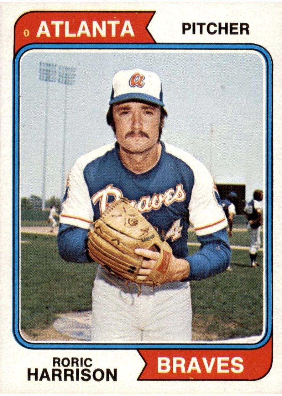 1974 Topps #298 Roric Harrison, Atlanta Braves