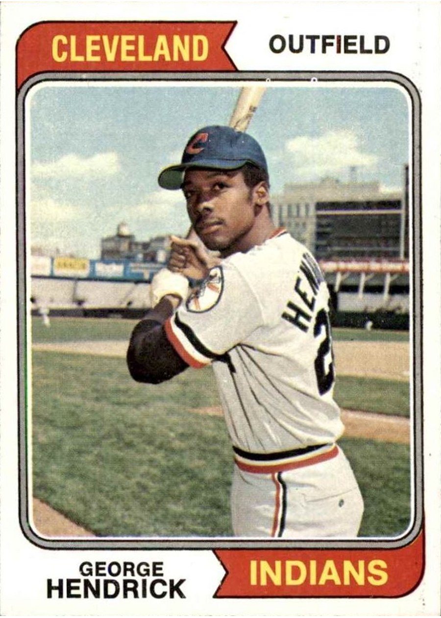 1974 Topps #303 George Hendrick, Cleveland Indians