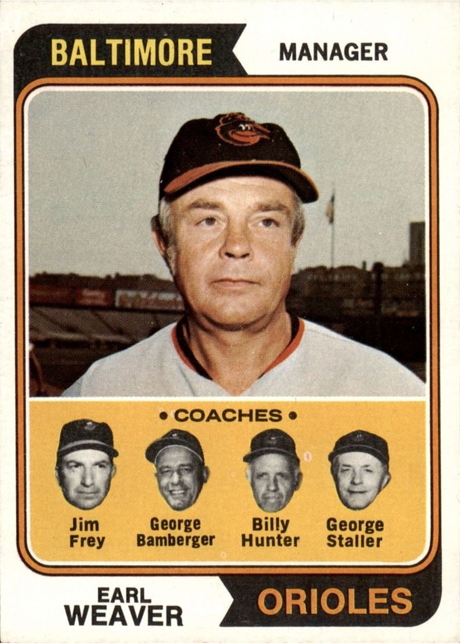 1974 Topps #306 Orioles Field Leaders, Baltimore Orioles