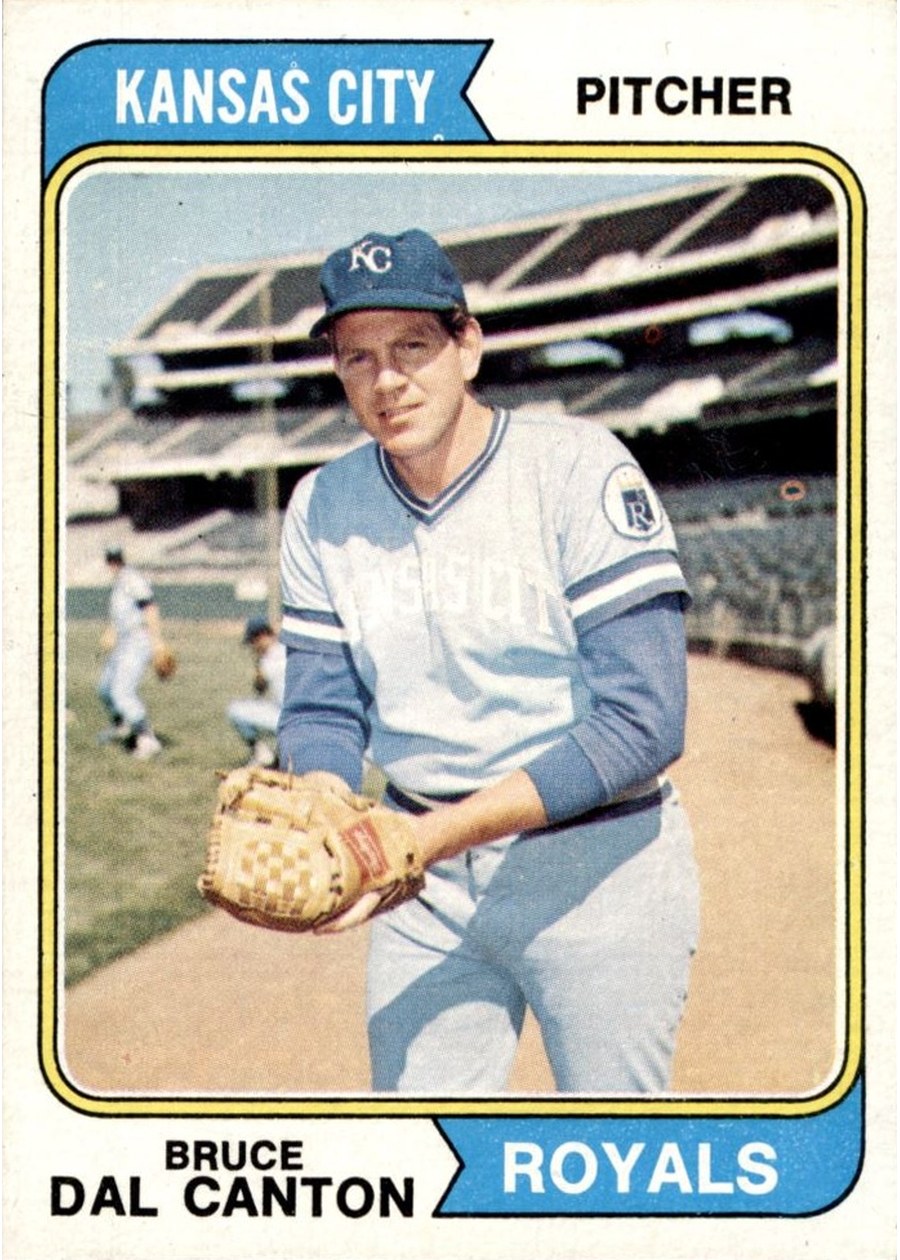 1974 Topps #308 Bruce Dal Canton, Kansas City Royals