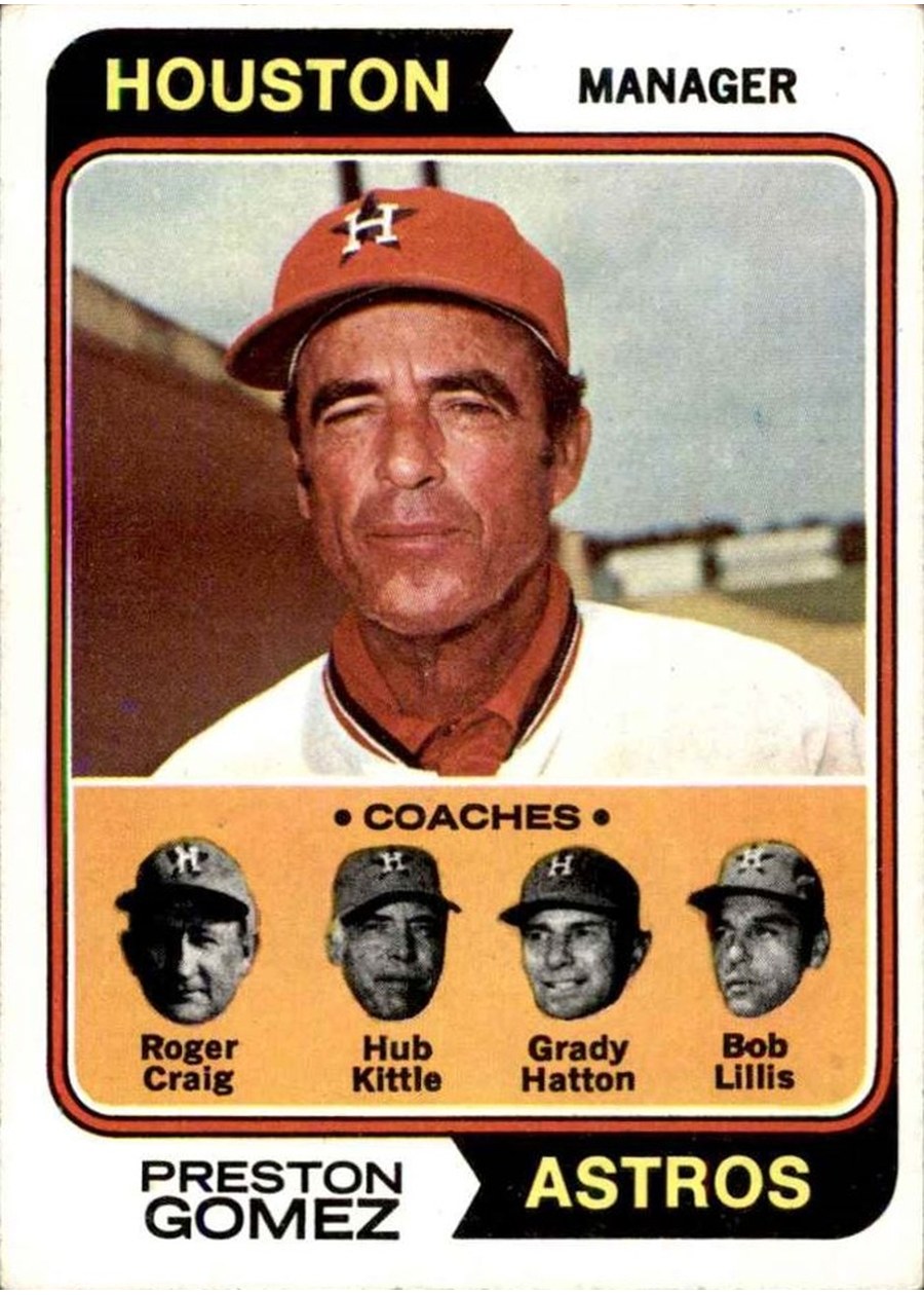 1974 Topps #31 Astros Field Leaders, Houston Astros