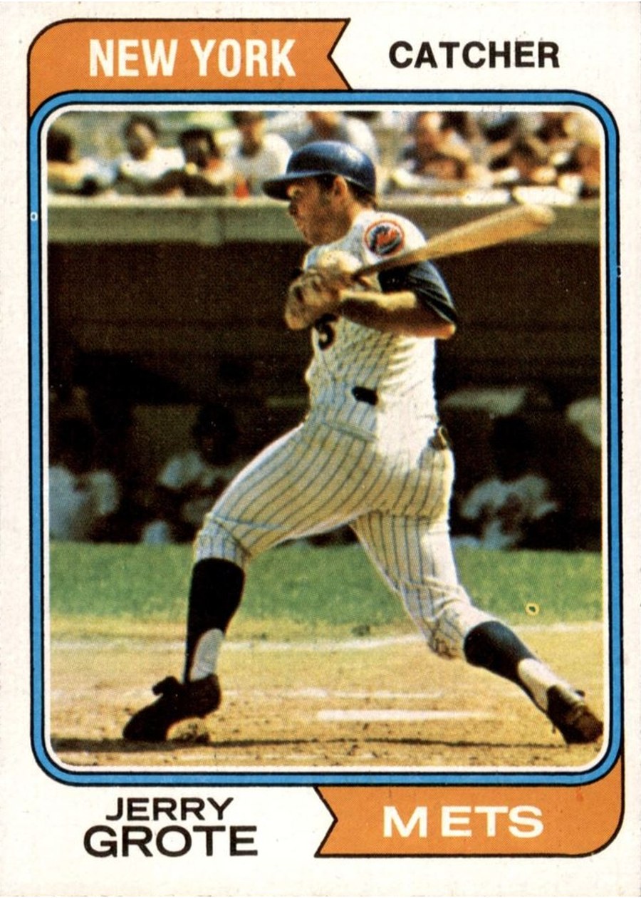 1974 Topps #311 Jerry Grote, New York Mets