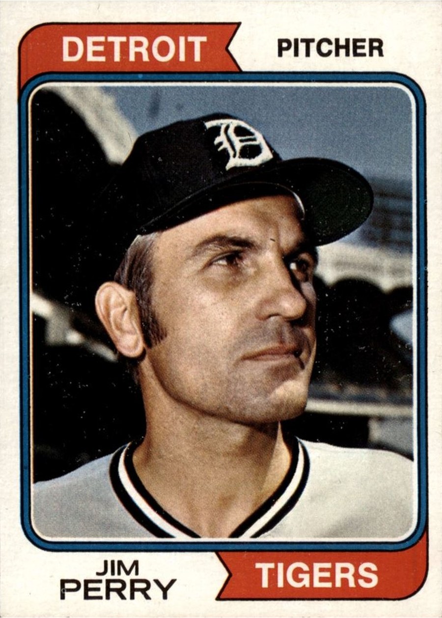 1974 Topps #316 Jim Perry, Detroit Tigers