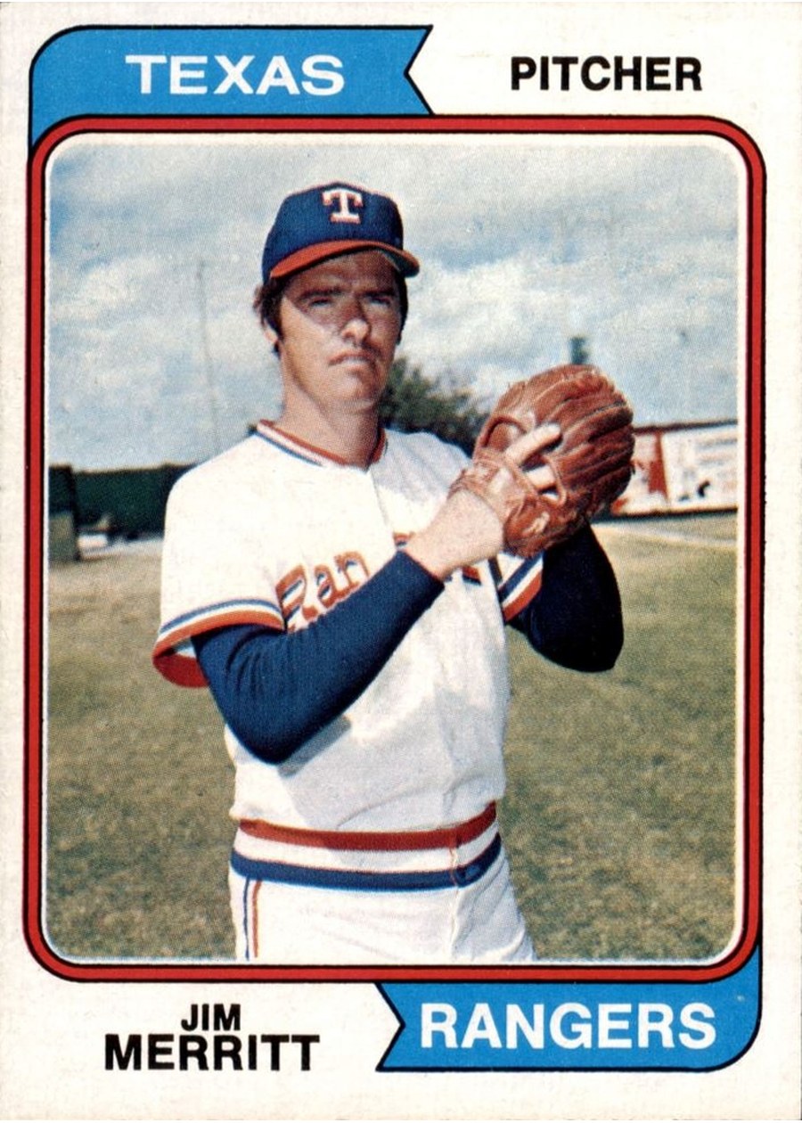 1974 Topps #318 Jim Merritt, Texas Rangers