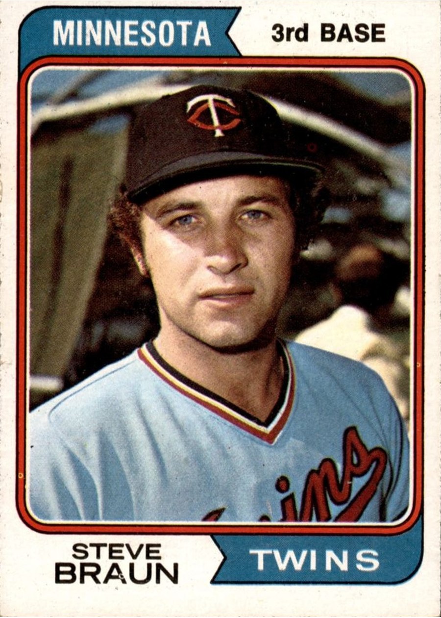 1974 Topps #321 Steve Braun, Minnesota Twins