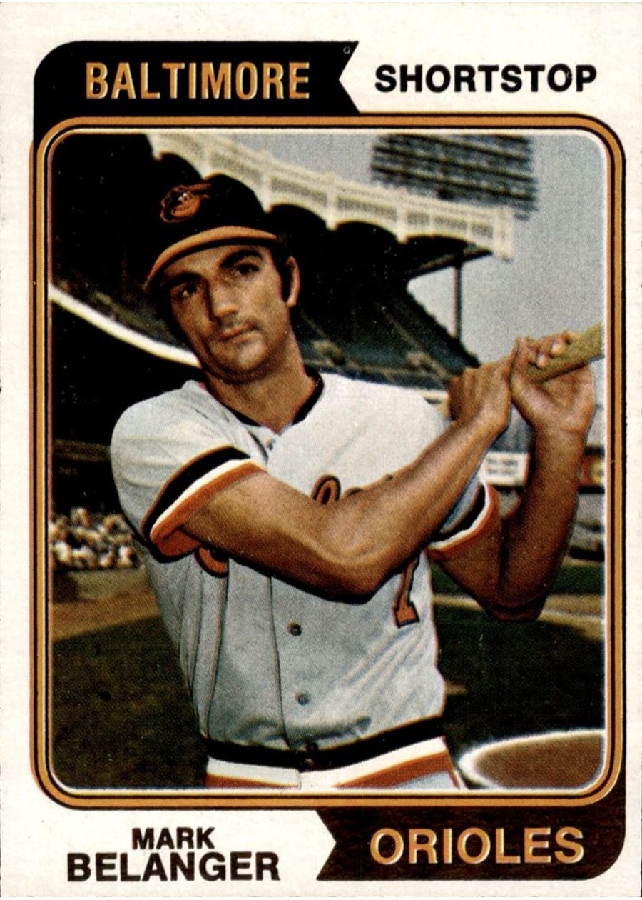 1974 Topps #329 Mark Belanger, Baltimore Orioles