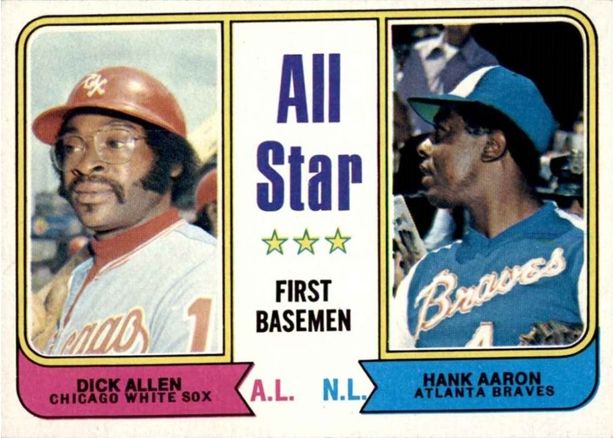 1974 Topps #332 All-Star First Basemen, Chicago White Sox / Atlanta Braves