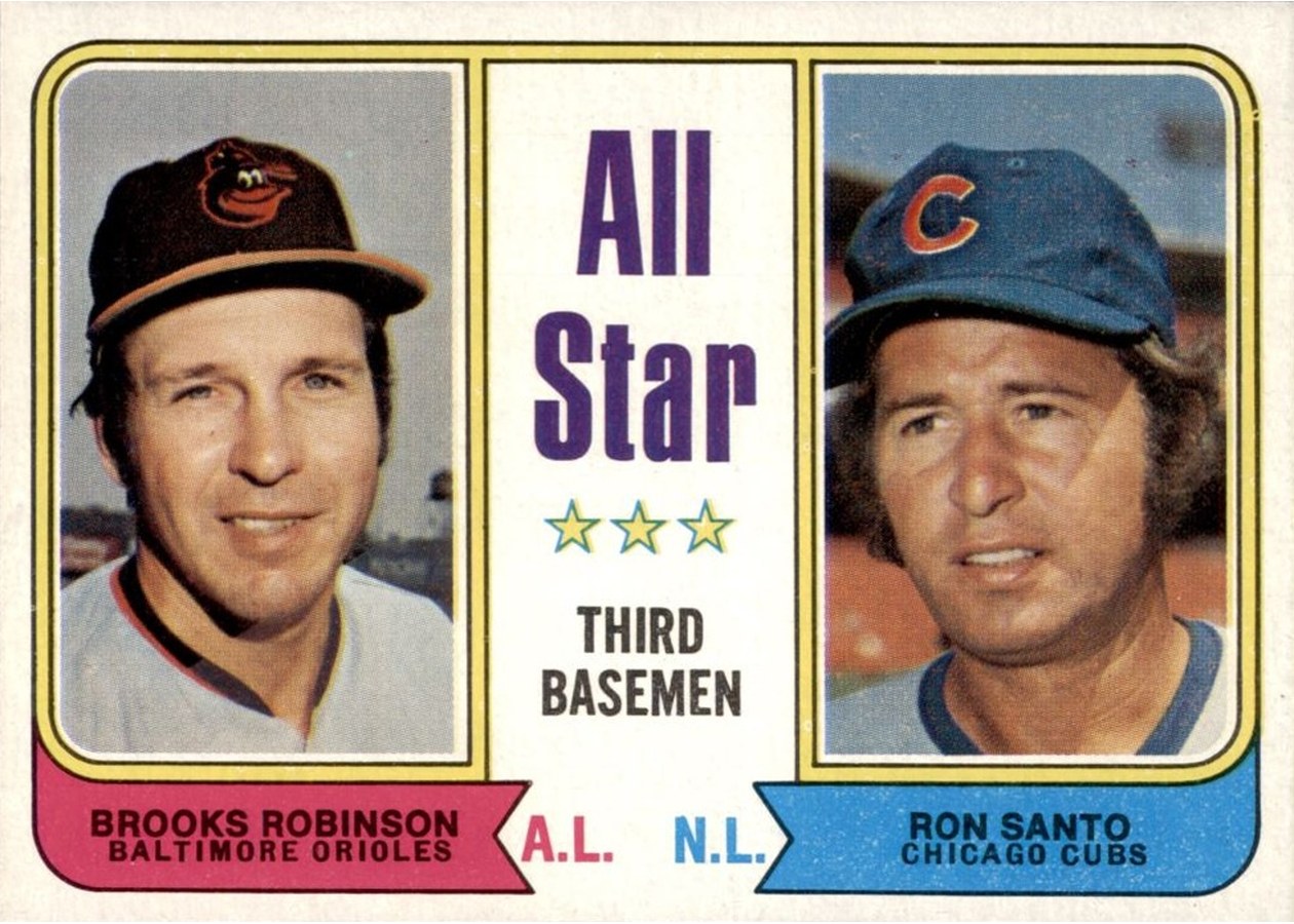 1974 Topps #334 All-Star Third Basemen, Baltimore Orioles / Chicago Cubs