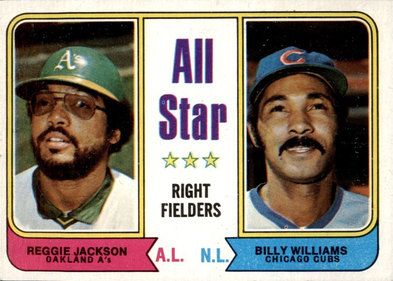 1974 Topps #338 All-Star Right Fielders, Oakland Athletics / Chicago Cubs