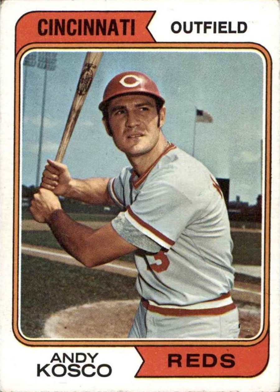 1974 Topps #34 Andy Kosco, Cincinnati Reds