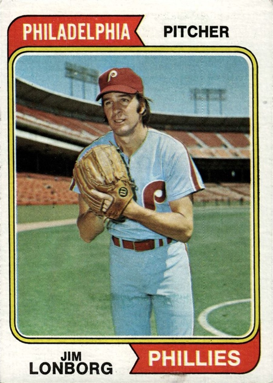 1974 Topps #342 Jim Lonborg, Philadelphia Phillies
