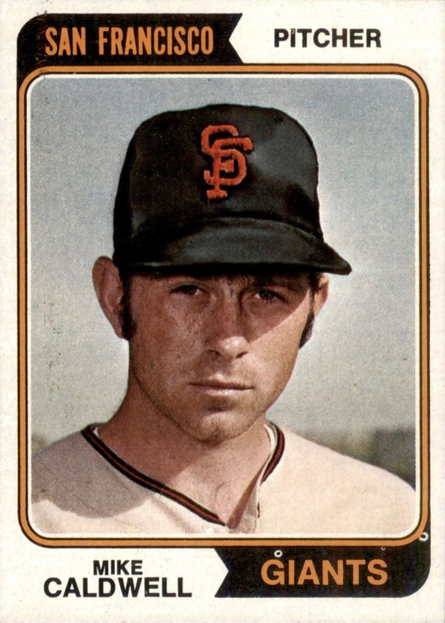 1974 Topps #344 Mike Caldwell, San Francisco Giants