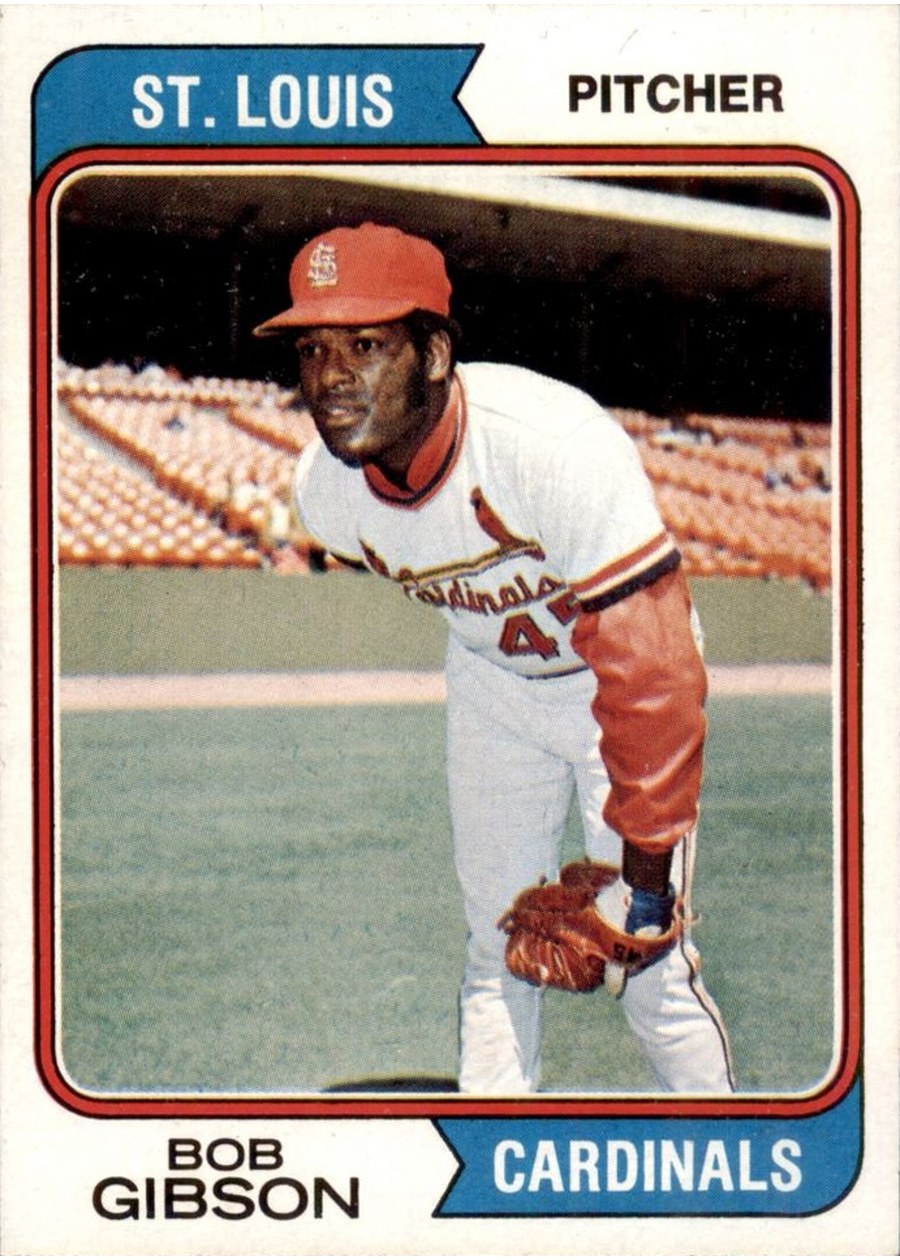 1974 Topps #350 Bob Gibson, St. Louis Cardinals