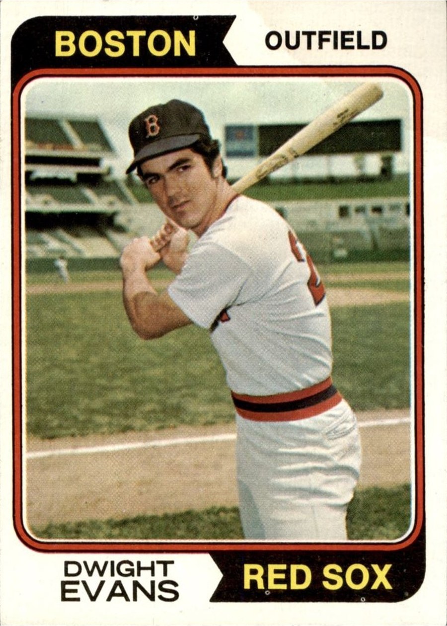 1974 Topps #351 Dwight Evans, Boston Red Sox