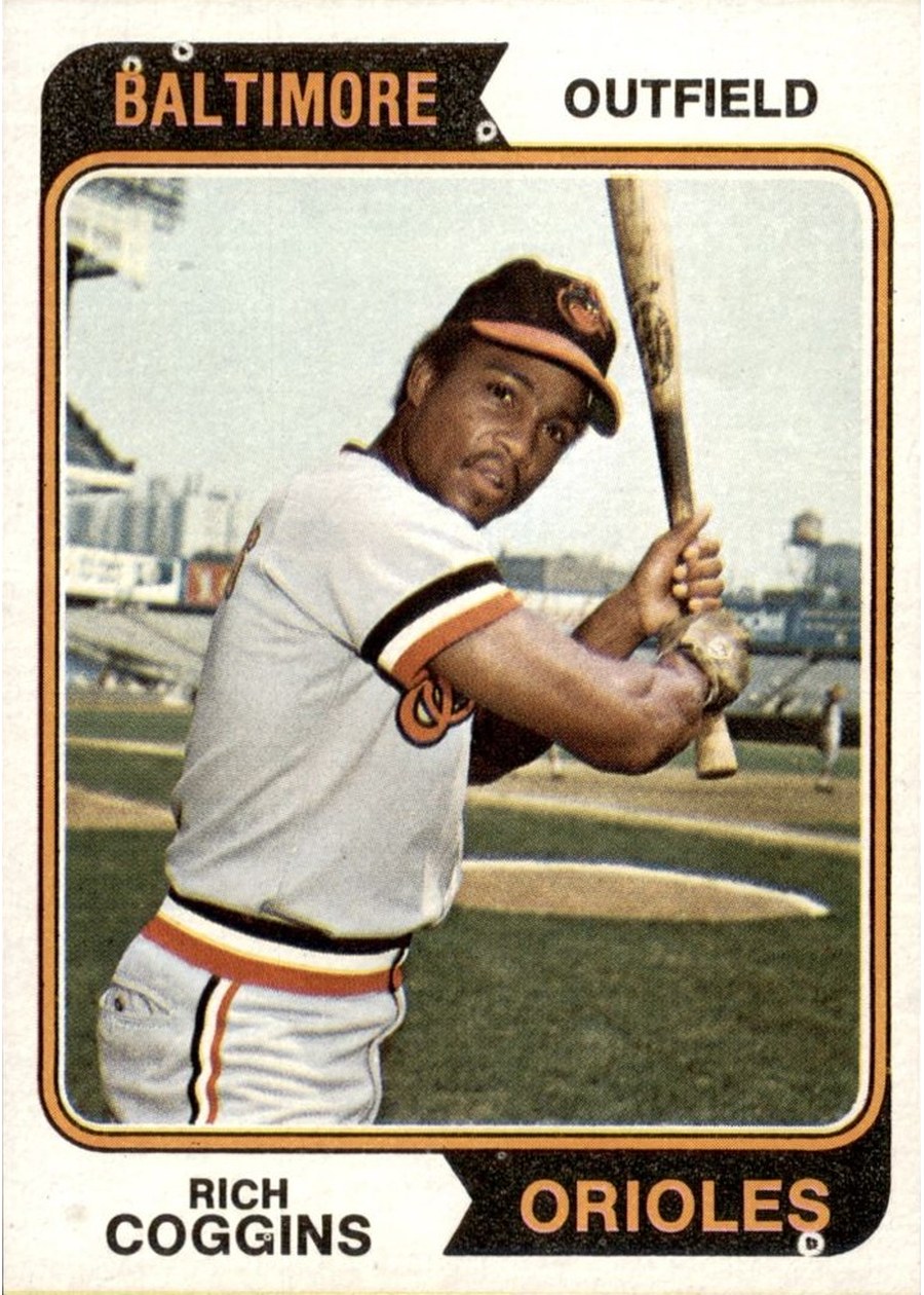1974 Topps #353 Rich Coggins, Baltimore Orioles