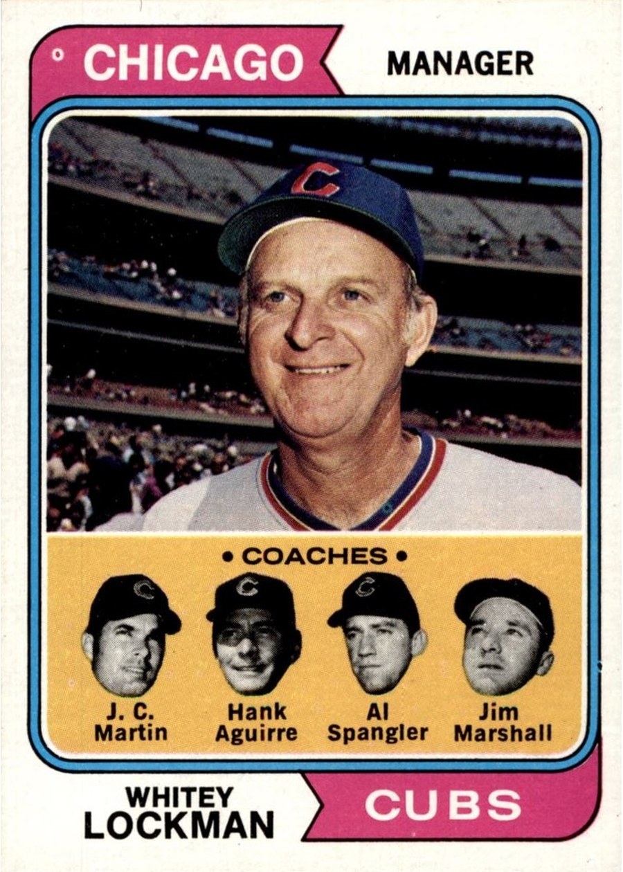 1974 Topps #354 Cubs Field Leaders, Chicago Cubs