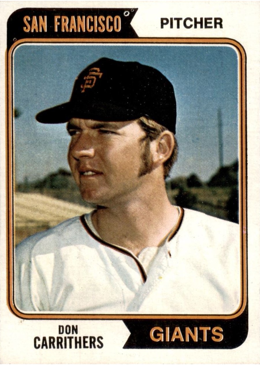 1974 Topps #361 Don Carrithers, San Francisco Giants