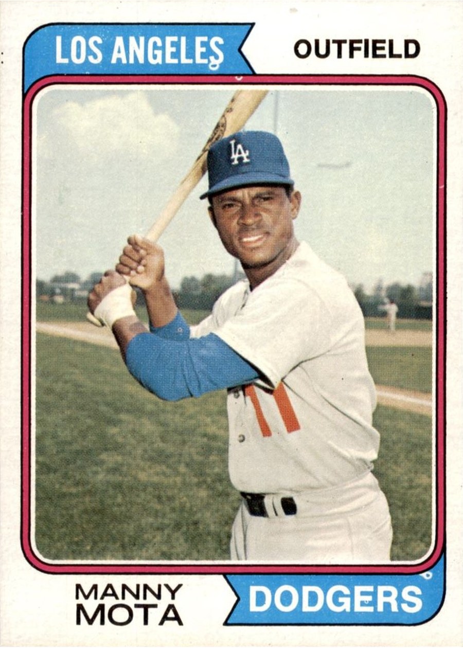 1974 Topps #368 Manny Mota, Los Angeles Dodgers