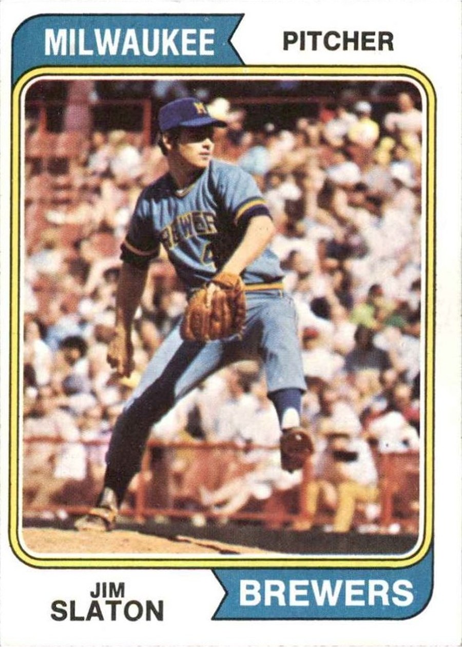 1974 Topps #371 Jim Slaton, Milwaukee Brewers