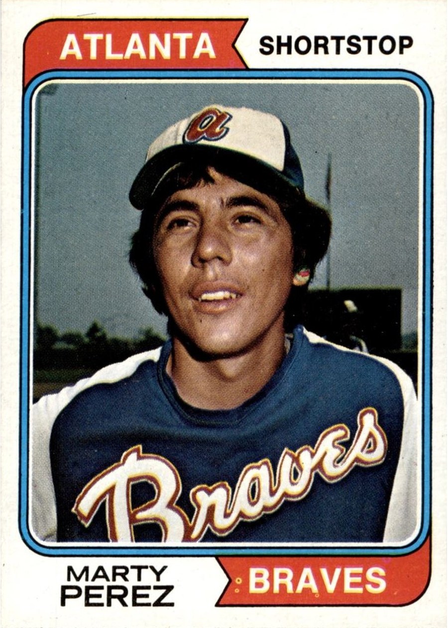 1974 Topps #374 Marty Perez, Atlanta Braves