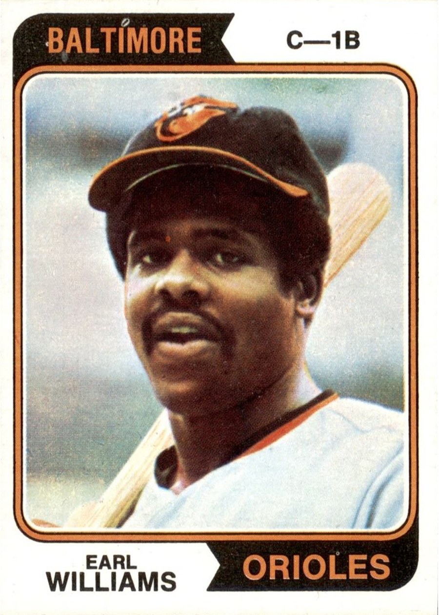 1974 Topps #375 Earl Williams, Baltimore Orioles