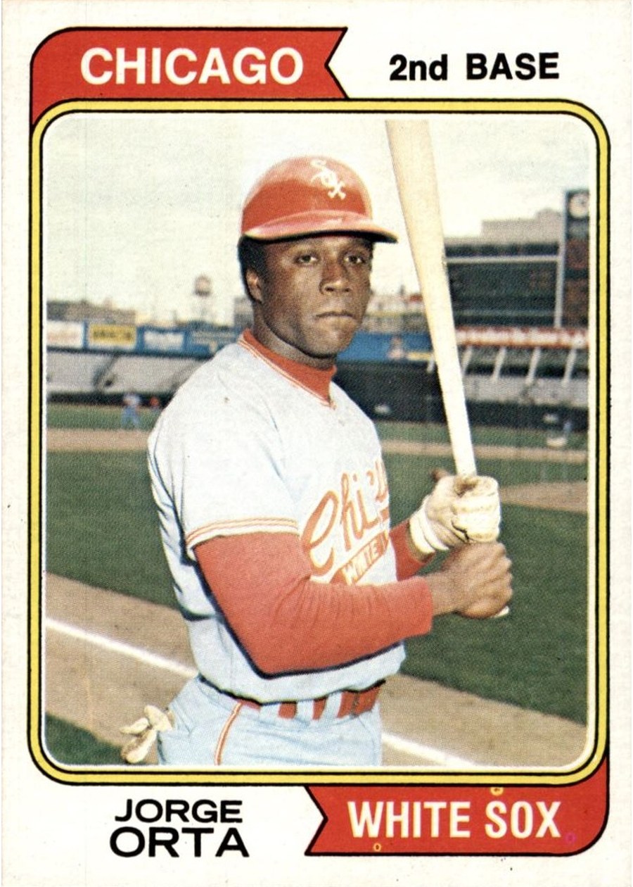 1974 Topps #376 Jorge Orta, Chicago White Sox
