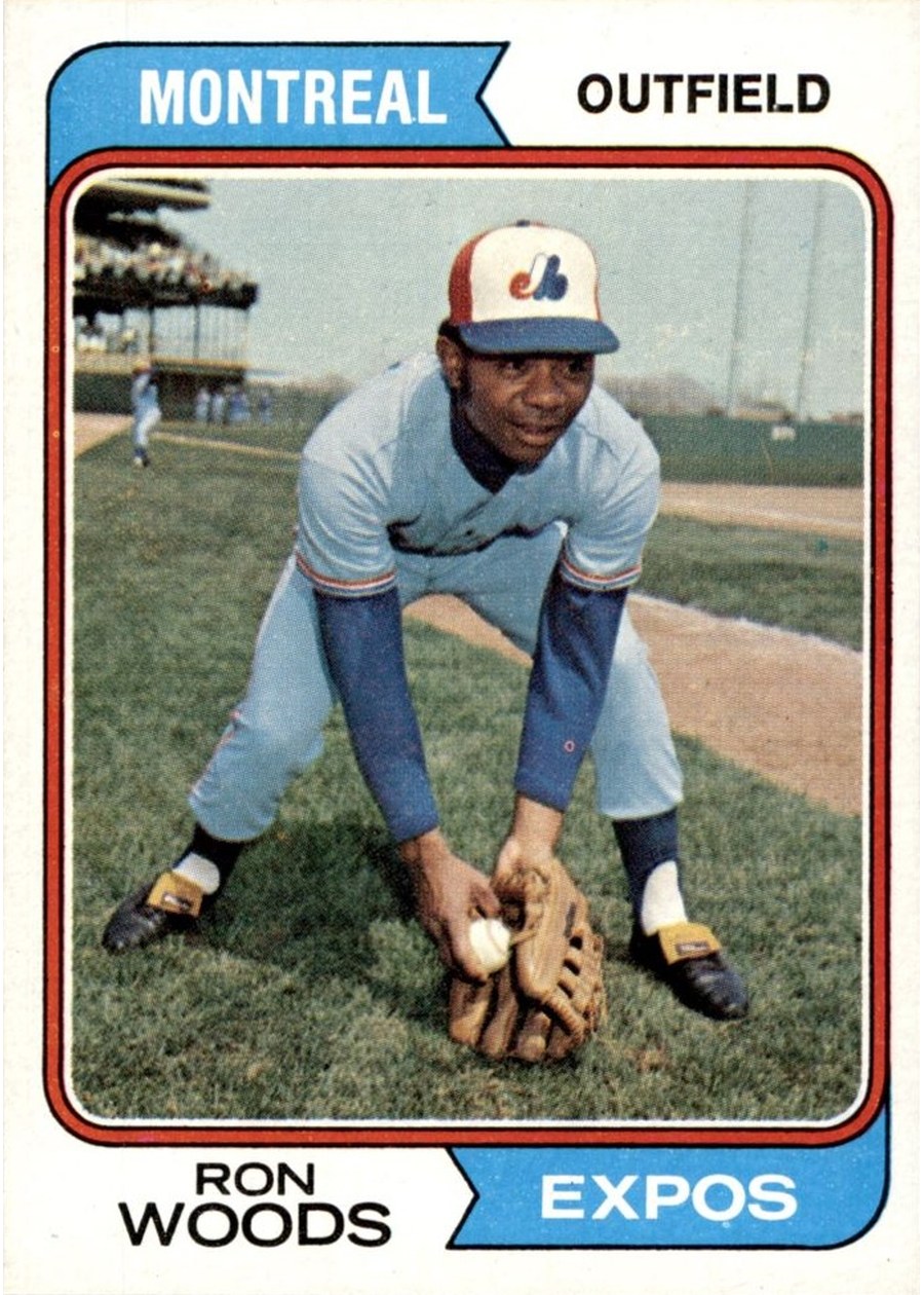1974 Topps #377 Ron Woods, Montreal Expos