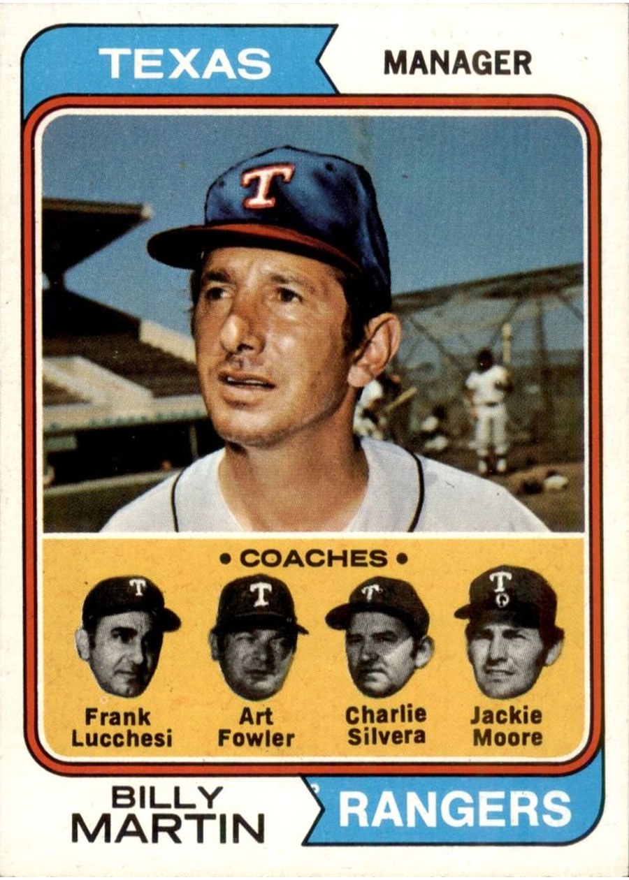 1974 Topps #379 Rangers Field Leaders, Texas Rangers