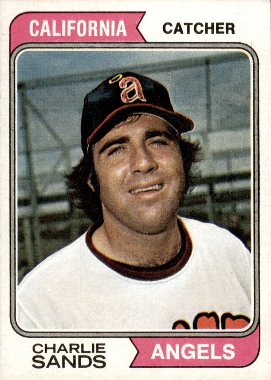 1974 Topps #381 Charlie Sands, California Angels