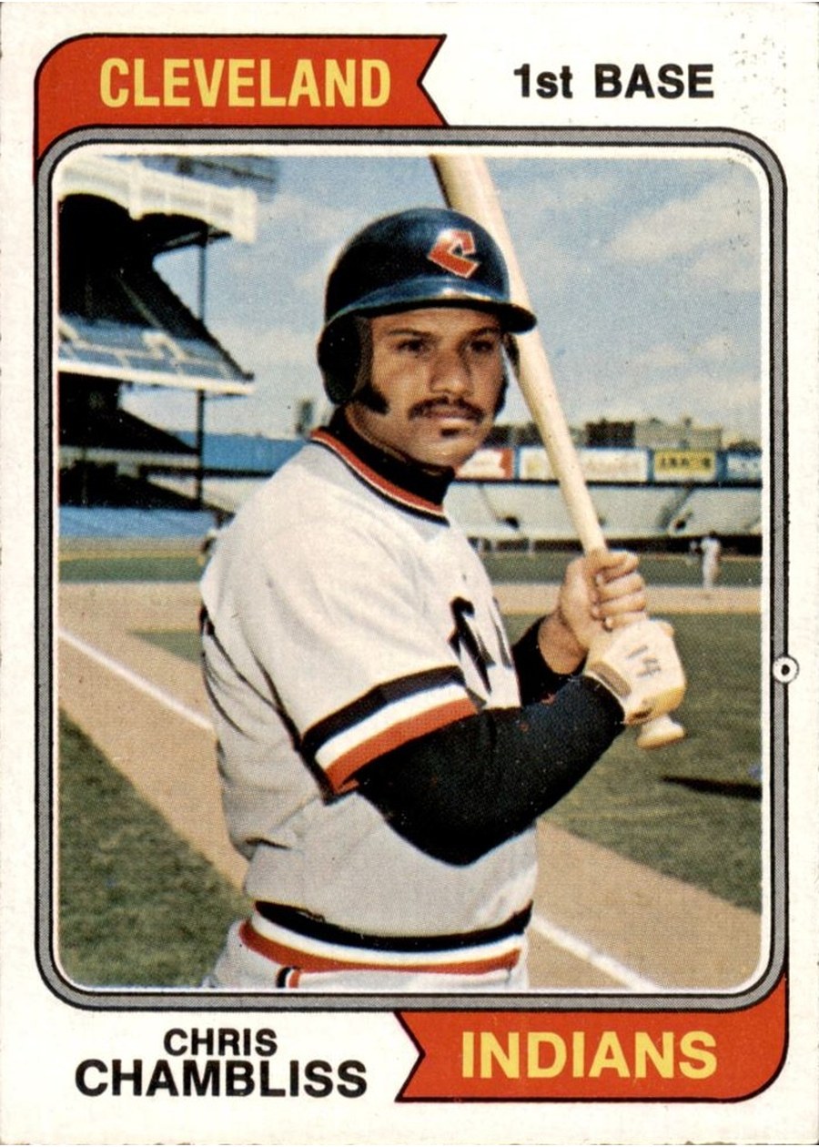 1974 Topps #384 Chris Chambliss, Cleveland Indians