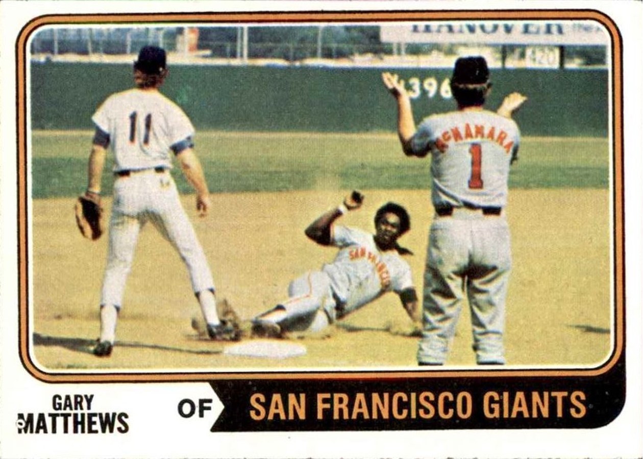 1974 Topps #386 Gary Matthews, San Francisco Giants