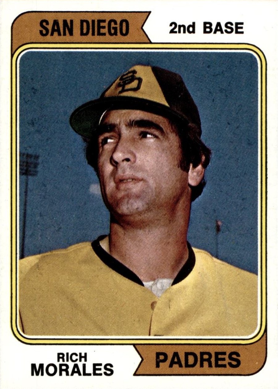 1974 Topps #387 Rich Morales, San Diego Padres