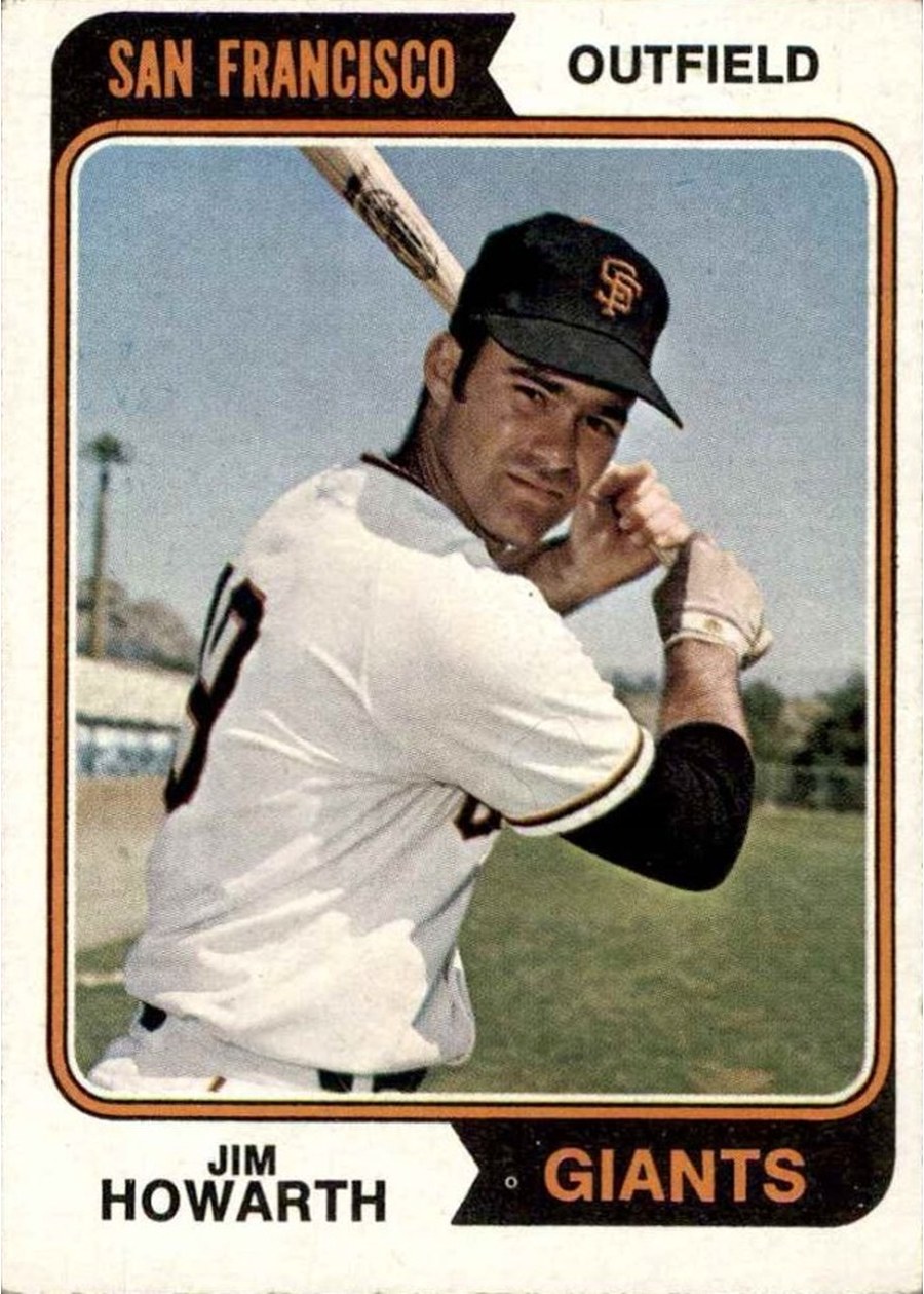 1974 Topps #404 Jim Howarth, San Francisco Giants