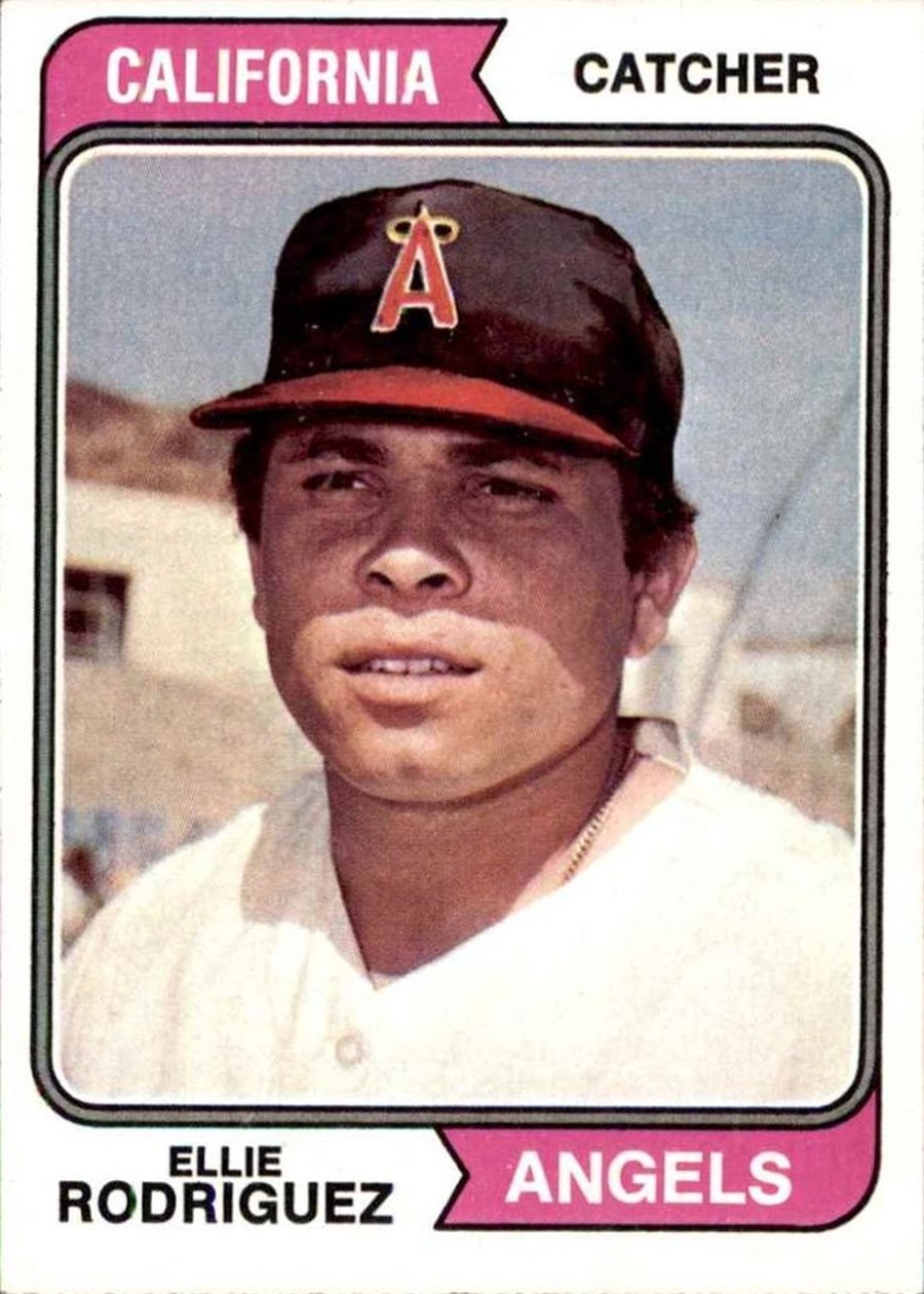 1974 Topps #405 Ellie Rodriguez, California Angels