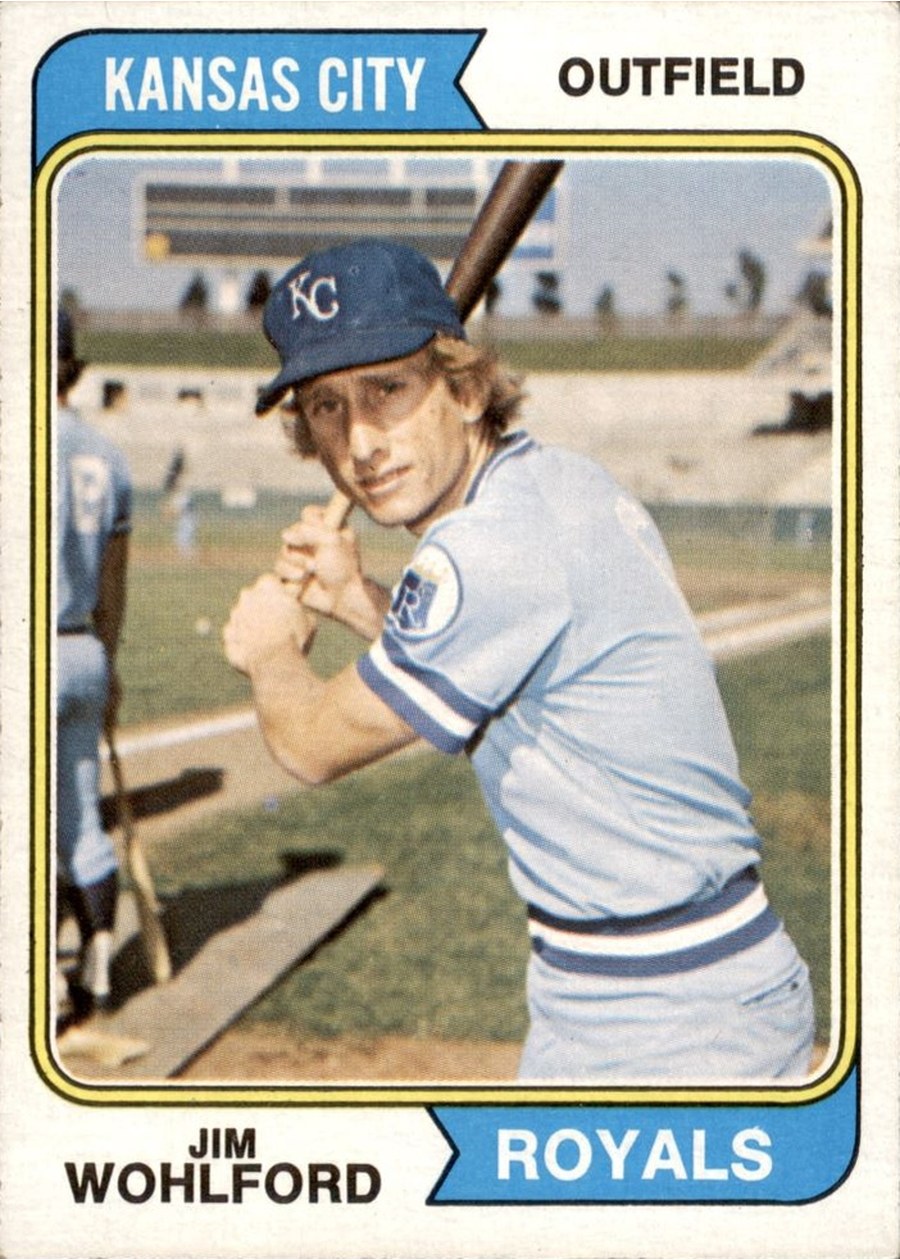 1974 Topps #407 Jim Wohlford, Kansas City Royals
