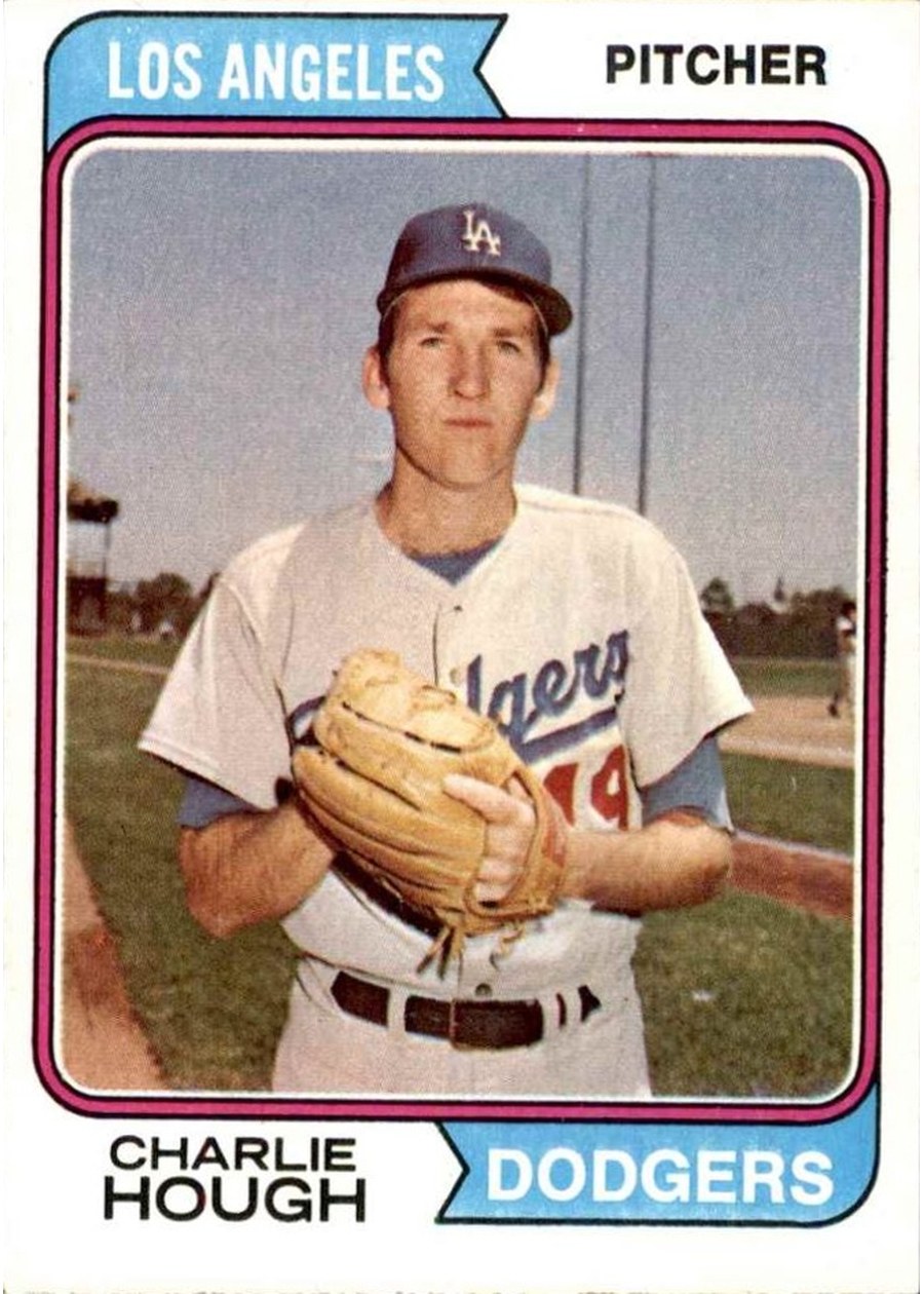 1974 Topps #408 Charlie Hough, Los Angeles Dodgers