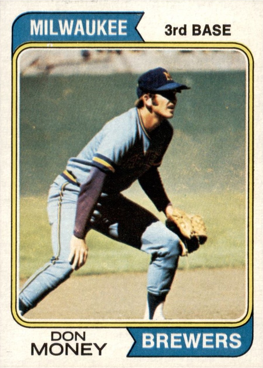 1974 Topps #413 Don Money, Milwaukee Brewers