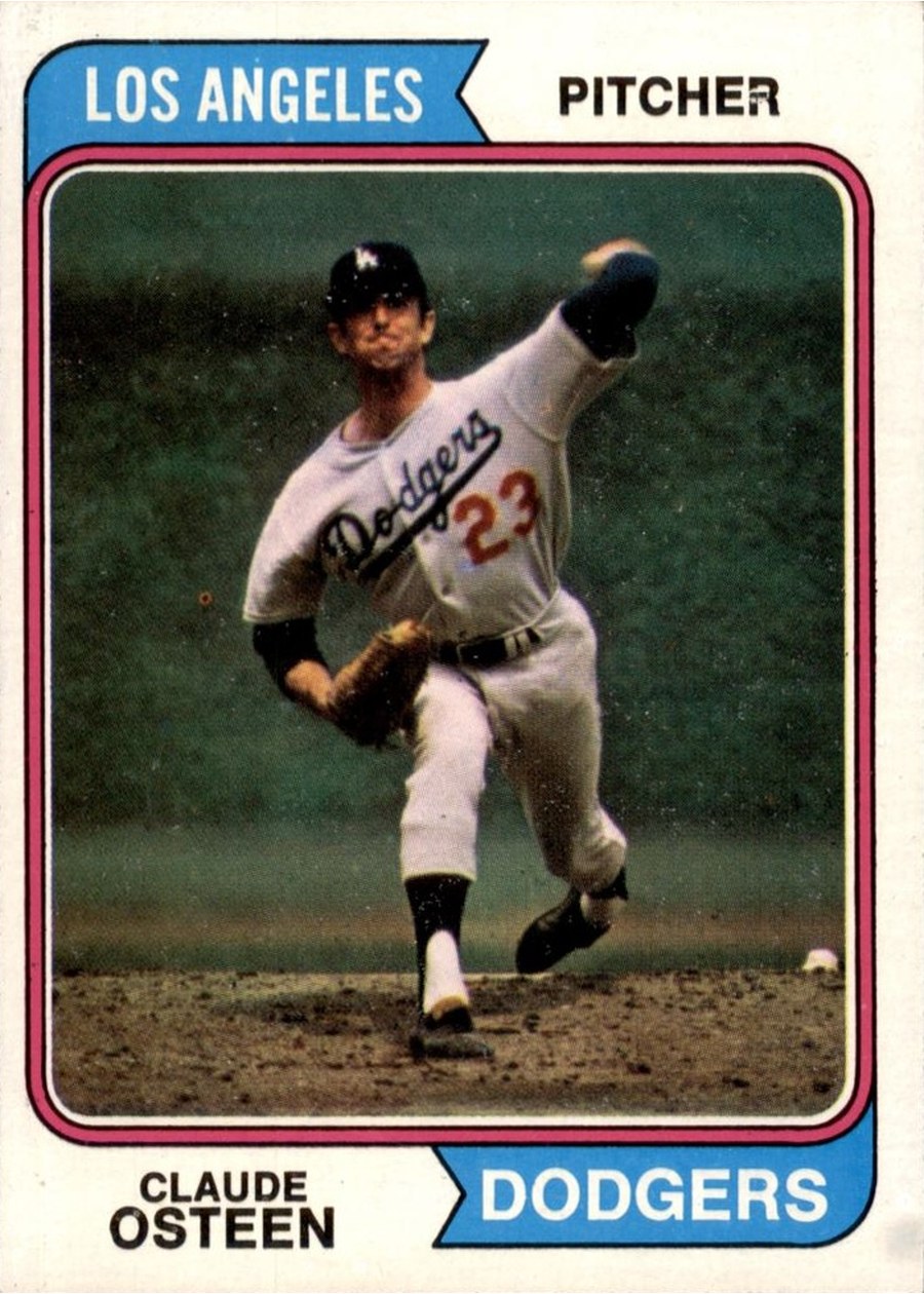 1974 Topps #42 Claude Osteen, Los Angeles Dodgers