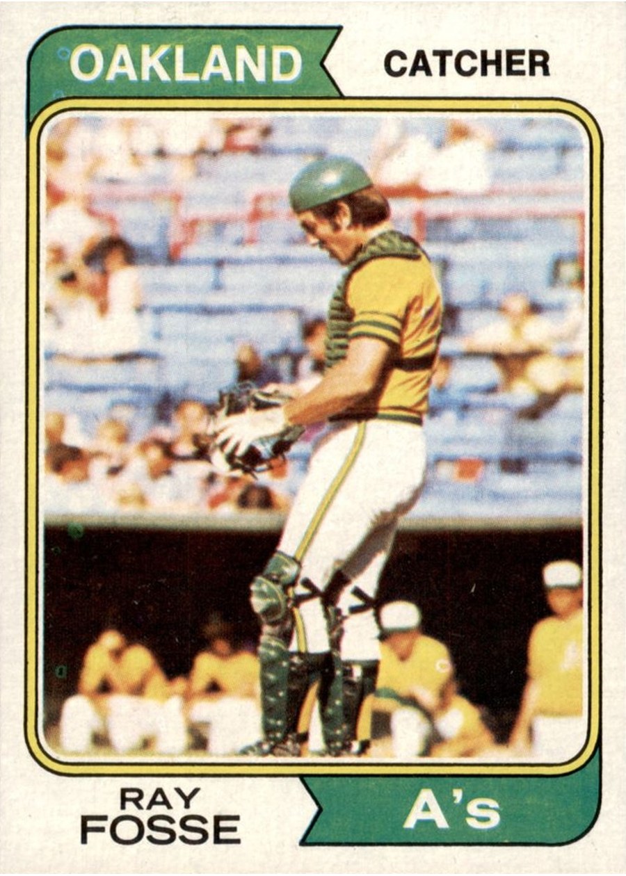 1974 Topps #420 Ray Fosse, Oakland Athletics