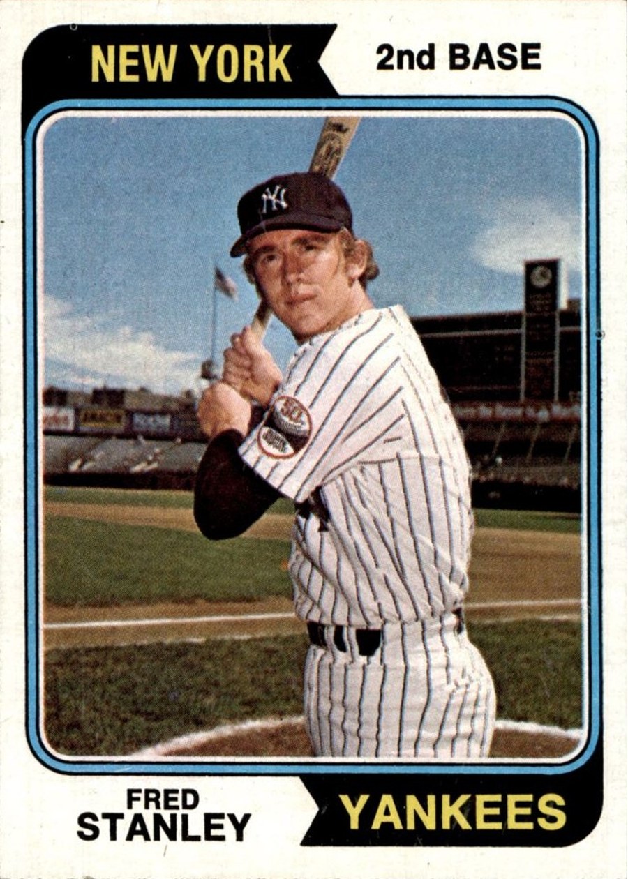 1974 Topps #423 Fred Stanley, New York Yankees